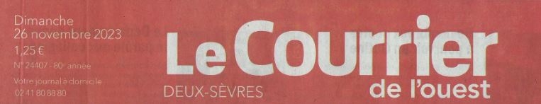 En-tête courrier de l'ouest Deux-Sèvres (79) 26/11/2023